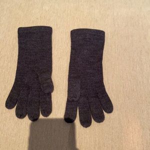 Dark Grey Gloves NWOT
